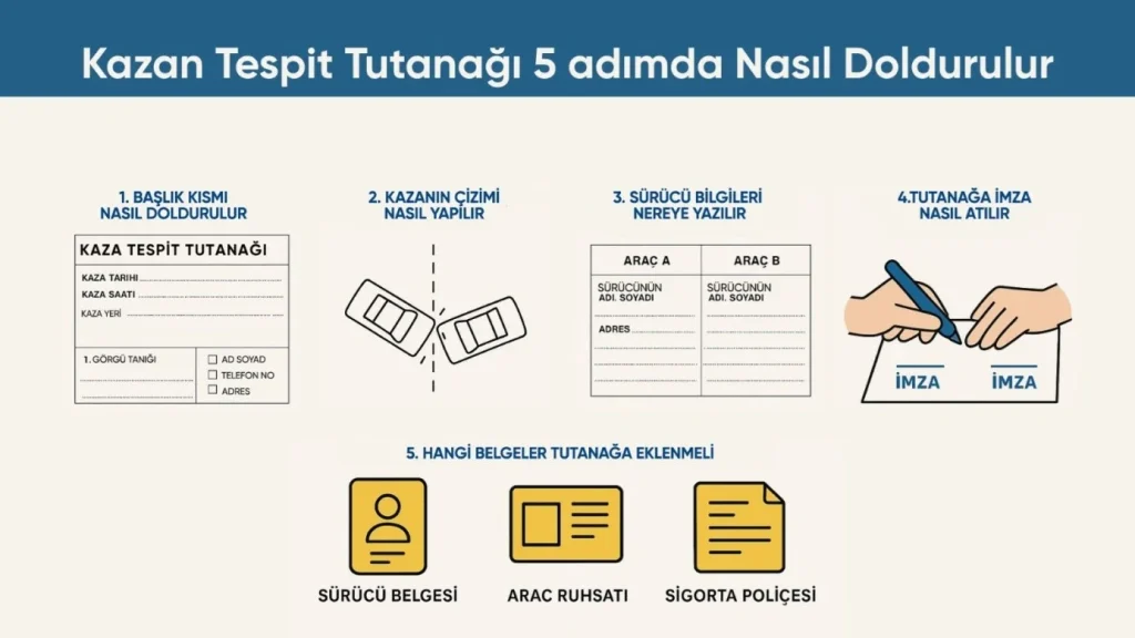 Kaza Tespit Tutanağı Nedir ve Nasıl Doldurulur?