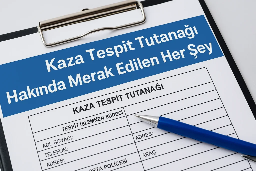 Kaza Tespit Tutanağı Hakkında Merak Edilen Her Şey