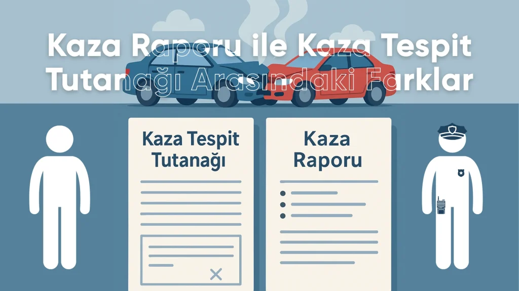 Kaza Raporu ile Kaza Tespit Tutanağı Arasındaki Farklar