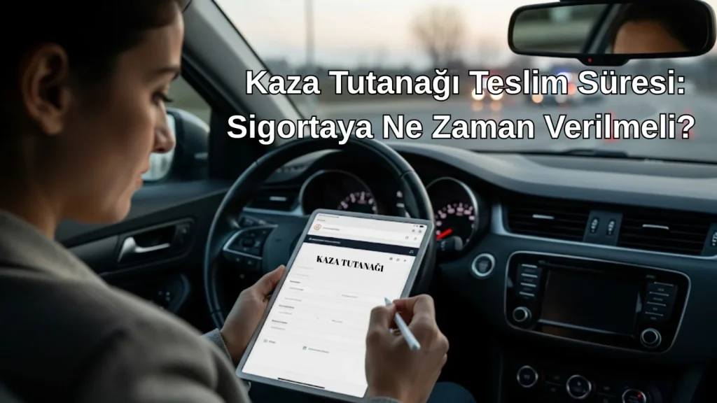Kaza Tutanağı Teslim Süresi: Sigortaya Ne Zaman Verilmeli?